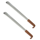 Vive Health Metal Shoe Horn with 16.5 Inch Reach and Leather Grip for Easy Shoe Access, 2 Pack