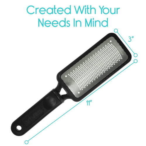 Vive Health Pedicure Foot File, with Carry Bag