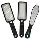 Vive Health Pedicure Foot File Set, Stainless Steel, 3 Coarseness Grades with Carry Bag