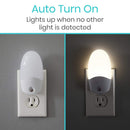 Vive Health LED Night Lights with Auto Sensor and Warm Glow for Hallways and Rooms, 4 Pack