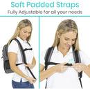 Vive Health Oxygen Tank Backpack Bag with Straps Fits M2 to C Cylinders, 6 Hose Outlets, Gray