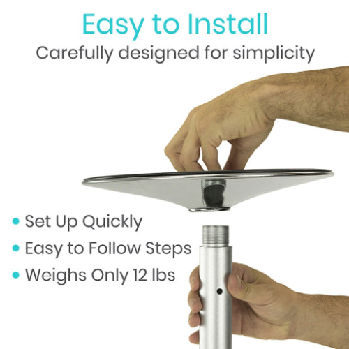 Non-slip Vive Grab Bar for secure use in bathrooms or hallways, Moovkart