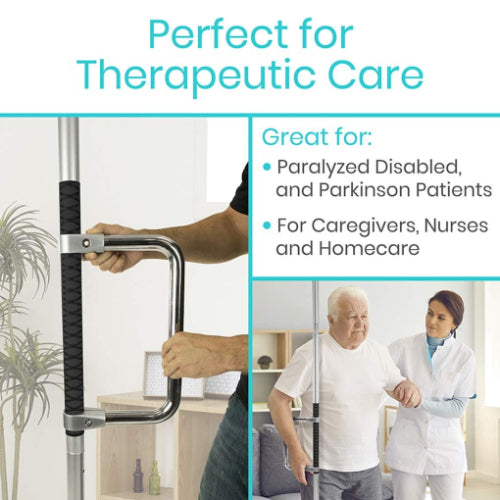 Vive Health Floor-to-Ceiling Grab Bar – Adjustable Support