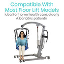 Vive Health Heavy Duty Patient Sling with 4 Point Straps and Padded Handgrips for Control