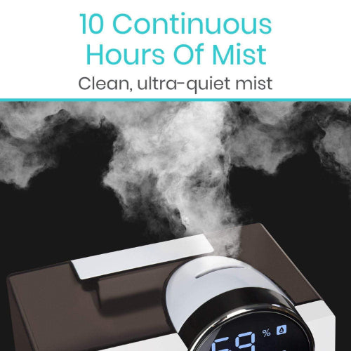 Vive Health Cool Mist Humidifier, Black