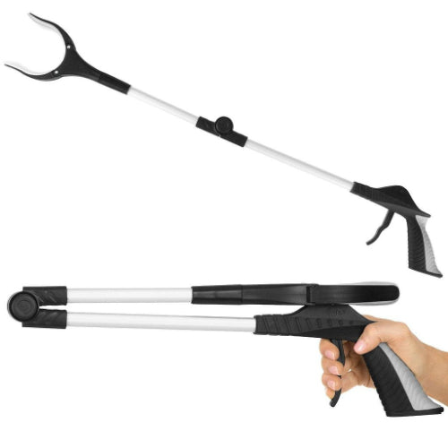 Vive Health 32 Inches Folding Reacher Grabber with 4 Inches Rotating Claw