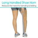 Vive Health 23-Inch Detachable Shoe Horn with Sock Remover for Easy Dressing without Bending