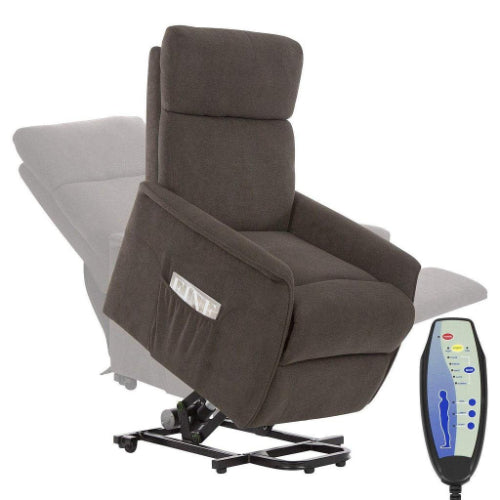 Vive Health Lift Chair, 5 Massage Modes, Quiet and Smooth, Dark Brown, Recliner for Comfort, Moovkart