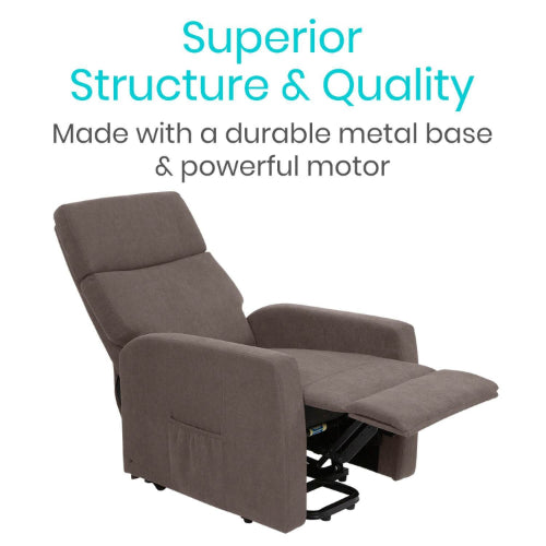 Oversized Lift Chair, 5 Massage Modes, Quiet & Smooth, Classic Gray