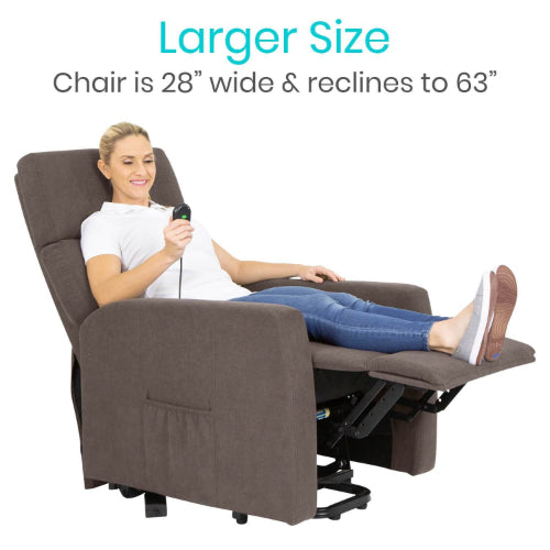 Oversized Lift Chair, 5 Massage Modes, Quiet & Smooth, Classic Gray