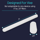 Vive Health Mini Humidifier Replacement Filters, 5-Inch Cotton Wicks, Pack of 8 for 90-Day Use