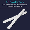 Vive Health Mini Humidifier Replacement Filters, 5-Inch Cotton Wicks, Pack of 8 for 90-Day Use