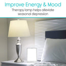 Vive Health Sun Lamp, 9-Inch Light Therapy Lamp, 10,000 Lux UV-Free LED, Adjustable Brightness