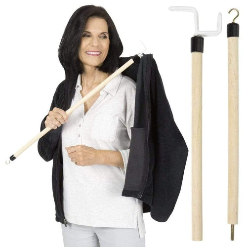 Vive Health Wooden dressing stick with hook