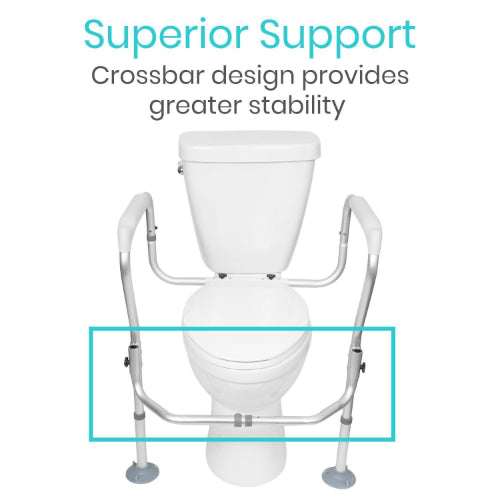 Vive Health Toilet Safety Frame With Crossbar