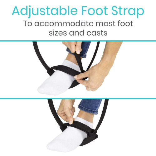 Vive Health Multi Purpose Leg Lifter, with Adjustable Foot Loop, Proflex Strap