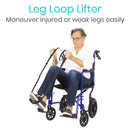 Vive Health Multi Purpose Leg Lifter, with Adjustable Foot Loop, Proflex Strap