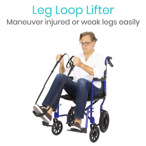 Vive Health Multi Purpose Leg Lifter, with Adjustable Foot Loop, Proflex Strap