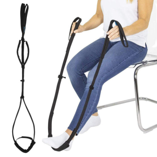 Vive Health Multi Purpose Leg Lifter, with Adjustable Foot Loop, Proflex Strap