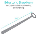 Vive Health Sock and Shoe Assist Kit, 2-Piece Set with 23-Inch Shoe Horn and Sock Remover