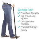 Vive Health Multi-Grip Leg Lifter, with Aluminum Core, 41 Inches Strap and 3 Handles