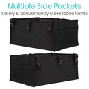 Vive Health Rollator Seat Bag, Black, Rigid Base, Universal Fit for Standard and Bariatric Walkers