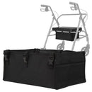 Vive Health Rollator Seat Bag, Black, Rigid Base, Universal Fit for Standard and Bariatric Walkers