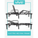 Vive Health Electric Bed Frame, with Dual Motors, Wireless Remote and USB Ports