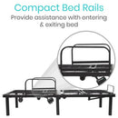 Vive Health Electric Bed Frame, with Dual Motors, Wireless Remote and USB Ports