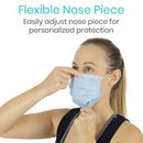 Vive Health Standard Face Masks with Nose Splint, for Single-Use, Pack of 50