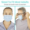 Vive Health Standard Face Masks with Nose Splint, for Single-Use, Pack of 50