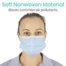 Vive Health Standard Face Masks with Nose Splint, for Single-Use, Pack of 50
