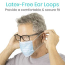 Vive Health Standard Face Masks with Nose Splint, for Single-Use, Pack of 50