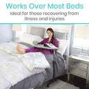 Vive Health Compact Overbed Table, 24 x 16 Inches, Height Adjustable with Wheels