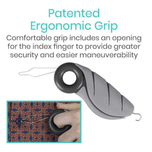 Vive Health Button Hook With Finger Hole