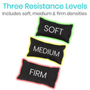Vive Health Palm Grips Set of 3, Soft, Medium Firm, Plush Microfiber with Hand Straps