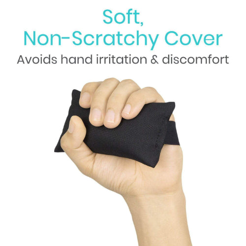 Vive Health Palm Grips Firm with Hand Straps, Plush Microfiber