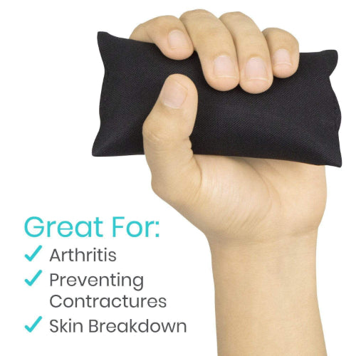 Vive Health Palm Grips Firm with Hand Straps, Plush Microfiber