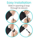 Vive Health Easy Grip Replacement Zipper Pulls for Jackets, Backpacks and Luggage, Arthritis-Friendly, Non-Slip Design, Pack of 10