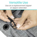 Vive Health Easy Grip Replacement Zipper Pulls for Jackets, Backpacks and Luggage, Arthritis-Friendly, Non-Slip Design, Pack of 10