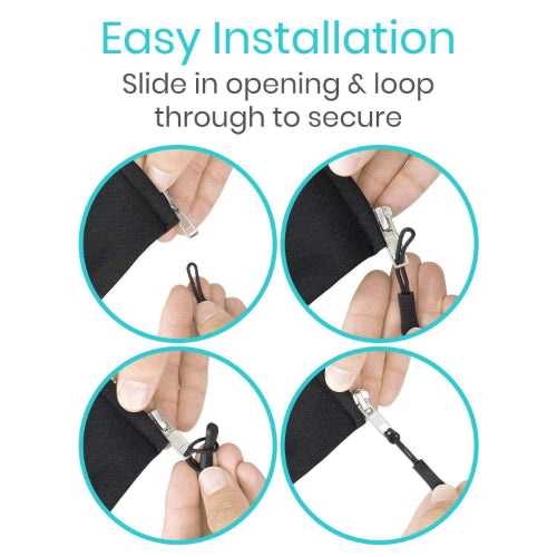 Vive Health Zipper Pulls Easy Grip Attachment for Clothing, Bags, Jackets and Backpacks, 10-Pack