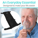 Vive Health Oxygen Tank Holder, Reinforced Straps, Extra Pockets, Black