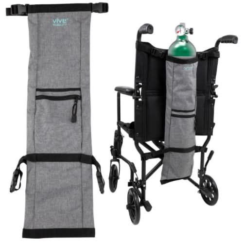 Vive Health Oxygen Tank Holder with Straps and Storage Pockets ...