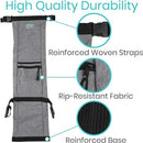 Vive Health Oxygen Tank Holder, Reinforced Straps, Extra Pockets, Gray