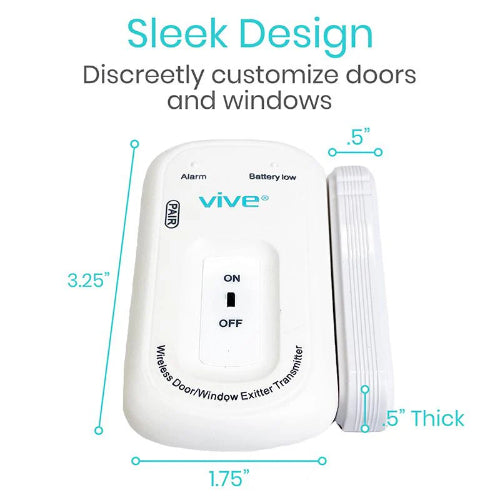 Vive Health Wireless Door Alarm and Pager