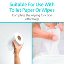 Vive Health Tong Wiping Aid, 16-Inch Stainless Steel with Silicone-Coated Grip for Hygiene Support