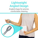 Vive Health Tong Wiping Aid, 16-Inch Stainless Steel with Silicone-Coated Grip for Hygiene Support