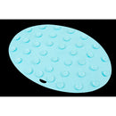 Vive Health Foot Scrubber, Pumice Stone & Dual Bristles, Suction Cup Base, Blue