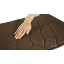 Vive Health Memory Foam Bathroom Mat, Nonslip Flannel, Quick-Dry and Absorbent, 17 x 24 Inches, Brown