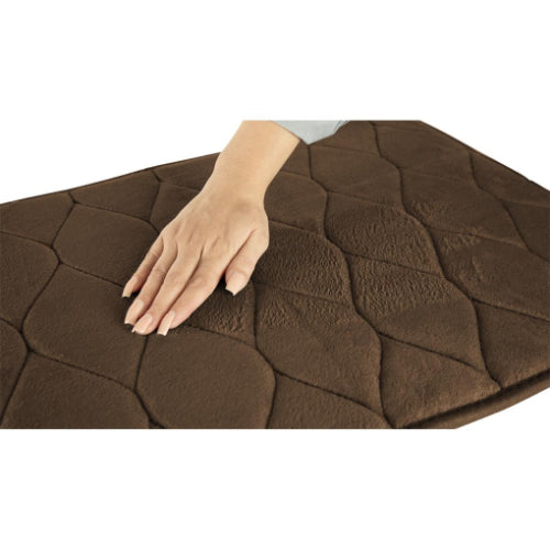 Vive Health Memory Foam Bath Mat, Brown